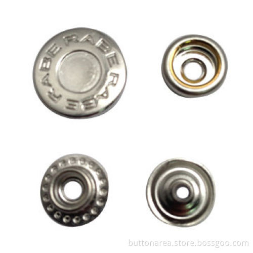 Ring Snap Button, Nickel Color